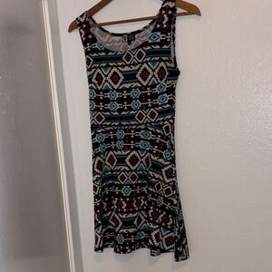 Vibe Geometric Pattern Mini Dress